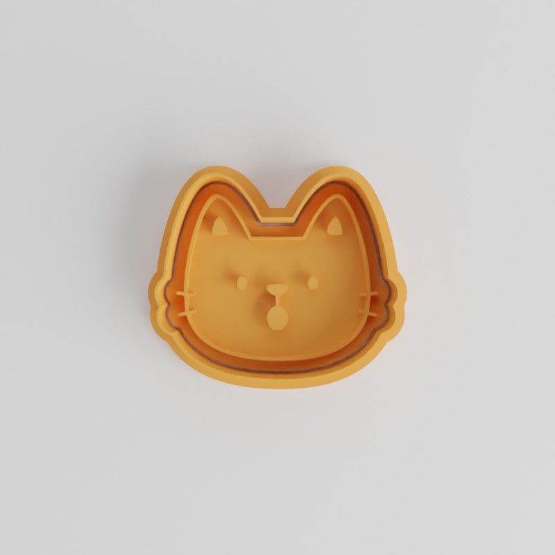 WOW Shape Cutter & Stamp Set, 6 Piece, Cookie and Fondant Craft Kit, Surprise Face Design, S/M/L Sizes