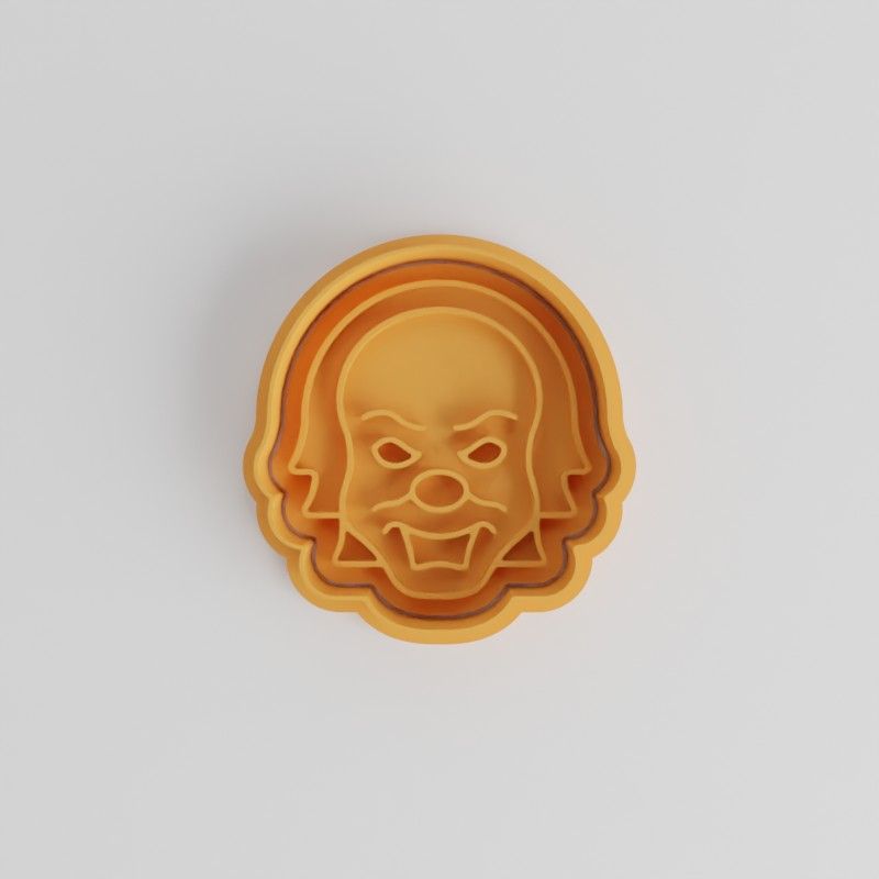Horror Clown Cookie Cutter Set, 6 Piece, Halloween Scary IT Design, S/M/L Sizes